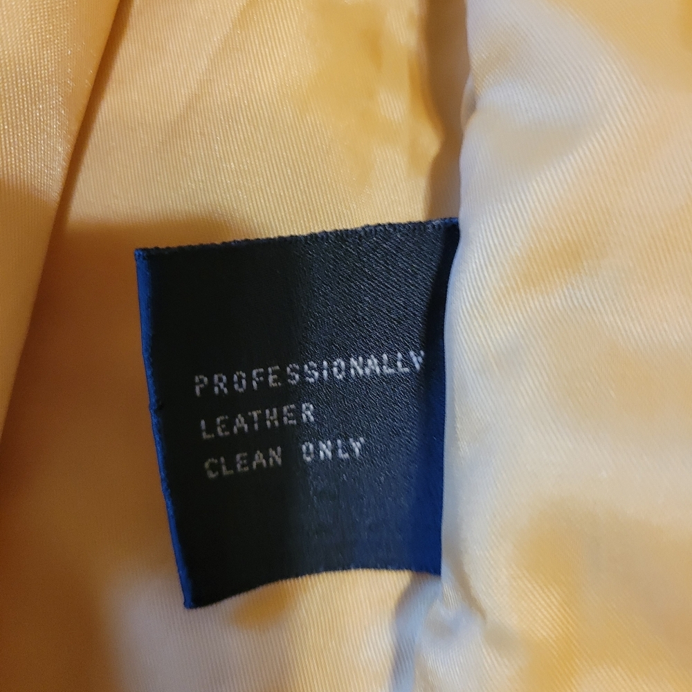Chamonix men's light tan soft leather long sleeved with side pockets size small - Picture 3 of 16
